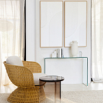 Стол журнальный круглый Acrylic Аether Smoke варинант исполнения - 7 | Loft Concept во Владивостоке