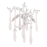 Бра с декором в виде ветвей и стеклянных подвесок в форме капель Droplet Chandelier варинант исполнения - 3 | Loft Concept во Владивостоке