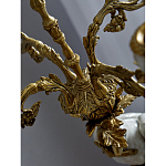 Подсвечник белый Попугай из фарфора с бронзовыми элементами Eden Garden варинант исполнения - 8 | Loft Concept во Владивостоке