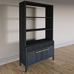 Стеллаж Primo с ящиками Черный дуб  варинант исполнения - 2 | Loft Concept во Владивостоке