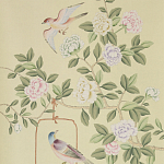 Обои ручная роспись Askew Verdigris  варинант исполнения - 1 | Loft Concept во Владивостоке