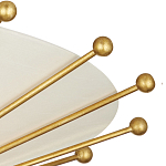 Потолочный светильник в форме конуса с каркасом золотого цвета и тканевым абажуром Inspiration in Light варинант исполнения - 1 | Loft Concept во Владивостоке