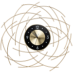 Часы настенные из металла с чёрным циферблатом Current Time варинант исполнения - 1 | Loft Concept во Владивостоке