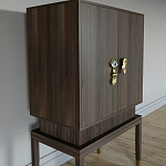 Кабинетный шкаф Elsa Dreams Walnut с 2-мя ящиками варинант исполнения - 5 | Loft Concept во Владивостоке