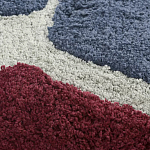 Чехол на подушку с рисунком серо-синего цвета Elan Textured варинант исполнения - 4 | Loft Concept во Владивостоке