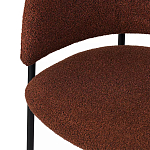 Стул полукруглый мягкий с буклированной обивкой Chair with Boucle Upholstery варинант исполнения - 8 | Loft Concept во Владивостоке
