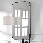 Зеркало настенное в черной металлической раме Mirror Cardinal варинант исполнения - 5 | Loft Concept во Владивостоке