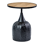 Приставной столик с факутрным черным основанием Ethiopia варинант исполнения - 1 | Loft Concept во Владивостоке