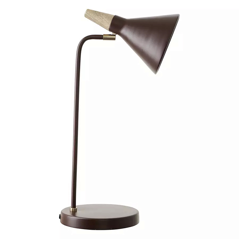 Настольная лампа с конусообразным плафоном Plum Table Lamp Сливовый Настольная лампа с конусообразным плафоном Plum Table Lamp Сливовый во Владивостоке | Loft Concept