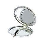 Зеркало карманное складное круглое из натурального камня Малахит с Хризоколлой в подарочной упаковке Silver Stone Mirrors варинант исполнения - 3 | Loft Concept во Владивостоке