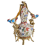 Ваза из фарфора с птицами и цветочной росписью Garden of Eden варинант исполнения - 1 | Loft Concept во Владивостоке