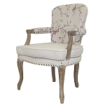 Кресло с изображением сакуры Aubrey Classical Armchair beige flax варинант исполнения - 3 | Loft Concept во Владивостоке