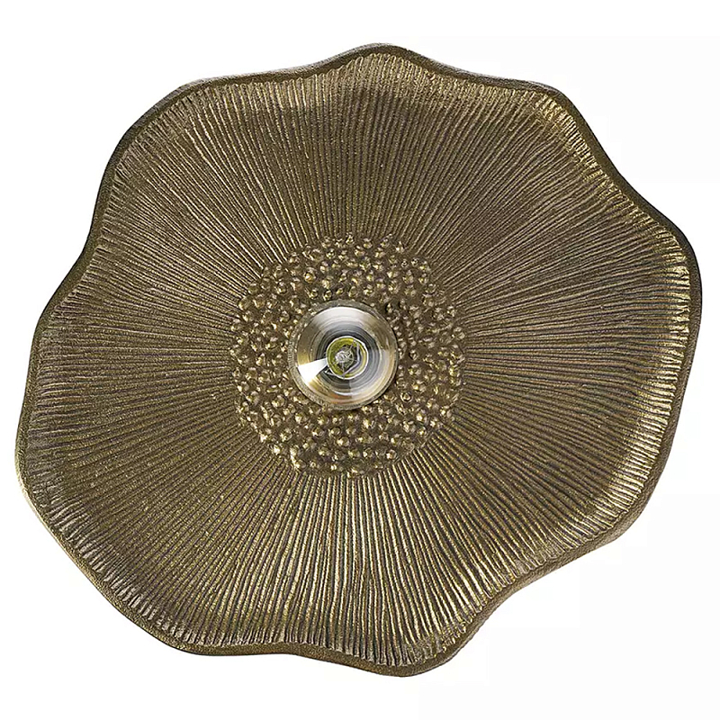Бра рельефное в виде цветка Embossed Flower Латунь Бра рельефное в виде цветка Embossed Flower Латунь во Владивостоке | Loft Concept