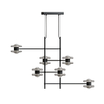 Каркасная люстра Balance варинант исполнения - 1 | Loft Concept во Владивостоке