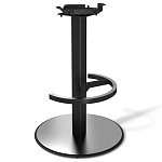 Барный стул вращающийся со спинкой и подлокотниками Douglas Rhombus Синий Велюр варинант исполнения - 3 | Loft Concept во Владивостоке