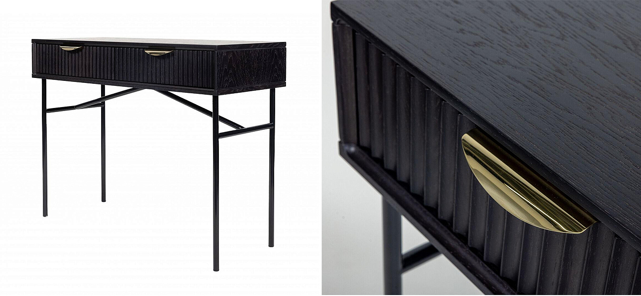 Консоль Antique Order Черный Шпон дуба Консоль Antique Order Черный Шпон дуба - Loft-Concept во Владивостоке