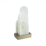 Настольная лампа с белыми вертикальными элементами Alabaster Totem   варинант исполнения - 4 | Loft Concept во Владивостоке