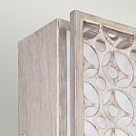 Бра прямоугольное в серебрянном цвете с ажурной решеткой Feiss варинант исполнения - 2 | Loft Concept во Владивостоке