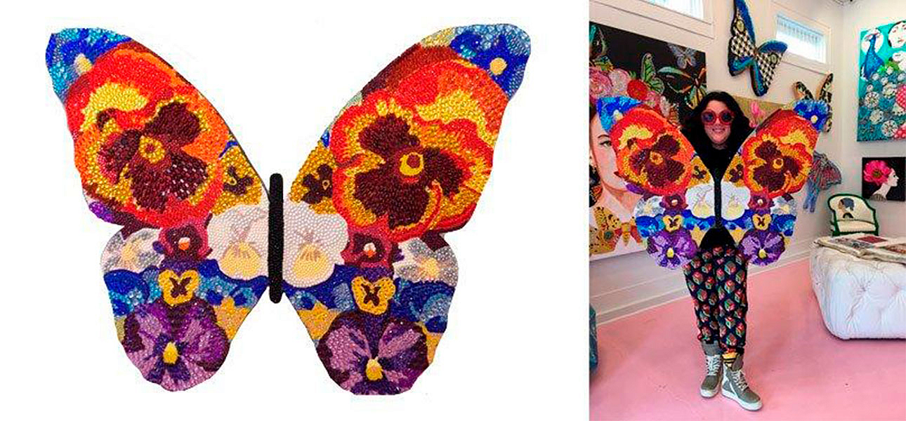 Картина “Pansy Bedazzled Butterfly Cut Out” Картина “Pansy Bedazzled Butterfly Cut Out” - Loft-Concept во Владивостоке