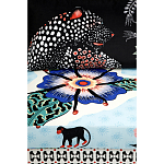 Большой Трехместный Диван с цветным принтом Qalakabusha Large Sofa варинант исполнения - 7 | Loft Concept во Владивостоке