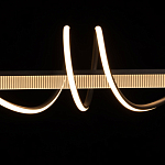 Люстра линейная черного цвета с волнообразным металлическим элементом Luke Lampco Tracer Lamp варинант исполнения - 5 | Loft Concept во Владивостоке