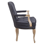 Кресло Aubrey Classical Armchair dark grey velour варинант исполнения - 2 | Loft Concept во Владивостоке