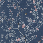 Обои ручная роспись Houghton Dark Blue варинант исполнения - 3 | Loft Concept во Владивостоке