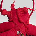 Настенный ковер разноцветный из одежды Heart варинант исполнения - 3 | Loft Concept во Владивостоке