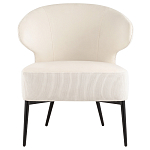 Современное мягкое кресло на металлических ножках Rakush Milk варинант исполнения - 2 | Loft Concept во Владивостоке