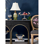 Чаша из прозрачного стекла с фигурками разноцветных попугаев на ободке 38 Eden Garden варинант исполнения - 5 | Loft Concept во Владивостоке