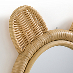 Зеркало из ротанга в форме головы медведя Wicrer Furniture варинант исполнения - 3 | Loft Concept во Владивостоке