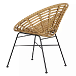 Стул круглый с ротанговым плетением Round Wicker Stool варинант исполнения - 4 | Loft Concept во Владивостоке