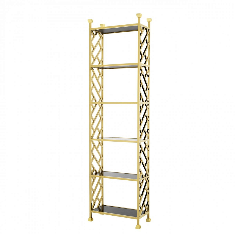 Стеллаж Eichholtz Cabinet Skyler Глянцевое золото Черный Стеллаж Eichholtz Cabinet Skyler Глянцевое золото Черный во Владивостоке | Loft Concept