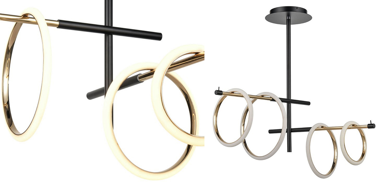 Люстра Jessenia Rings Chandelier 4 Люстра Jessenia Rings Chandelier 4 - Loft-Concept во Владивостоке