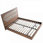 Кровать двуспальная с высоким изголовьем из дерева и подушек из экокожи Modern Look варинант исполнения - 4 | Loft Concept во Владивостоке