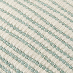 Чехол на подушку мятного цвета с бахромой и объемным узором Ethnic mix варинант исполнения - 2 | Loft Concept во Владивостоке