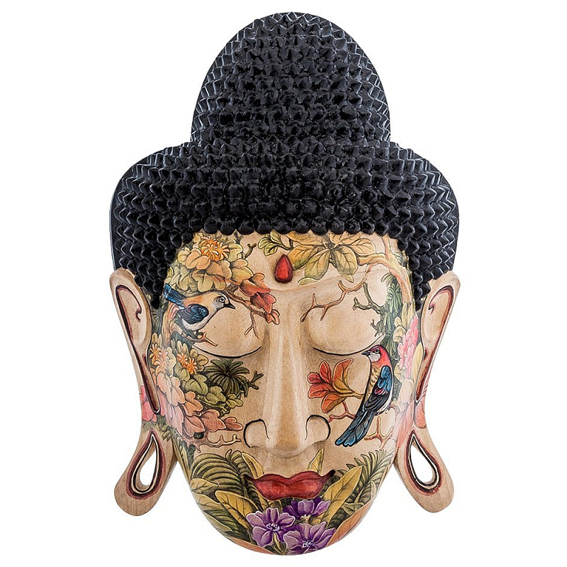 Маска ручной работы деревянная расписная Balinese Mask Мульти Маска ручной работы деревянная расписная Balinese Mask Мульти во Владивостоке | Loft Concept