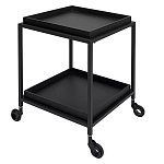 Тумба чёрная на колёсах Cabinet on Wheels варинант исполнения - 2 | Loft Concept во Владивостоке