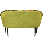 Диван двухместный из натурального бука с цветочным принтом Impressionism in Art варинант исполнения - 2 | Loft Concept во Владивостоке