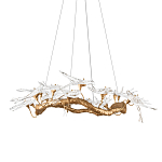 Люстра подвесная с прозрачными стеклянными птичками на ветвях Диаметр 100 см Serip Voa варинант исполнения - 1 | Loft Concept во Владивостоке