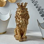 Статуэтка лев с детализированной гривой и изящной короной Lion Crown  варинант исполнения - 4 | Loft Concept во Владивостоке