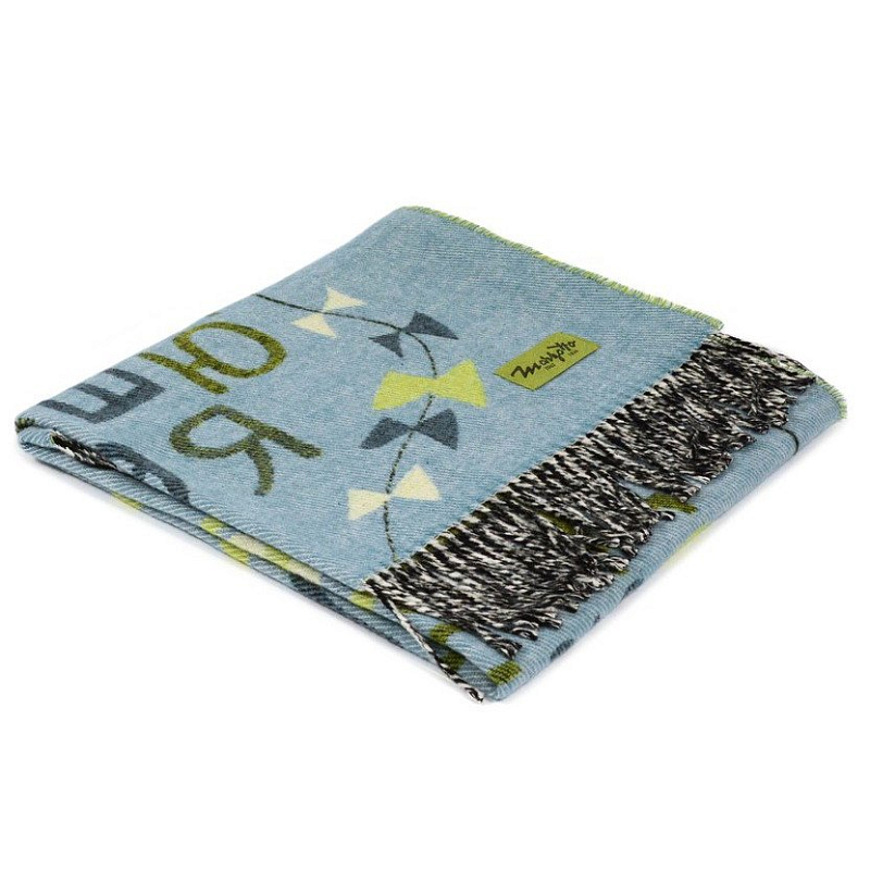 Плед ALP 1 Marzotto Серо-голубой во Владивостоке | Loft Concept 