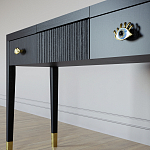 Туалетный стол - Трельяж Elsa Dreams Black 120 см варинант исполнения - 3 | Loft Concept во Владивостоке