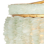 Подвесной светильник с каскадом из стеклянных декоративных элементов на золотом каркасе Shining Sea Glass варинант исполнения - 1 | Loft Concept во Владивостоке