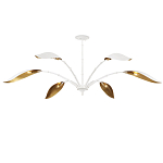 Люстра белая с плафонами в виде лепестков Delicate Flower варинант исполнения - 4 | Loft Concept во Владивостоке