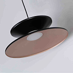 Бра черного цвета с двойным абажуром в форме конусов Obsidian Touch варинант исполнения - 2 | Loft Concept во Владивостоке