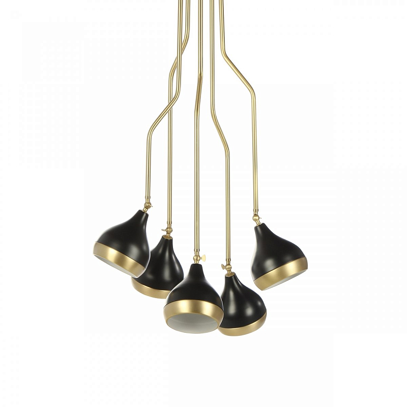 Потолочный светильник Delightfull Hanna Suspension Light Латунь Черный Потолочный светильник Delightfull Hanna Suspension Light Латунь Черный во Владивостоке | Loft Concept