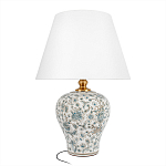 Настольная лампа с цветочной росписью Lamp Flower Painting варинант исполнения - 1 | Loft Concept во Владивостоке