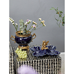 Менажница темно-синяя фарфоровая с бронзовой фигуркой ангела Eden Garden варинант исполнения - 5 | Loft Concept во Владивостоке