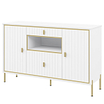 Консоль белая с двумя дверцами и ящиками Antique Order варинант исполнения - 1 | Loft Concept во Владивостоке